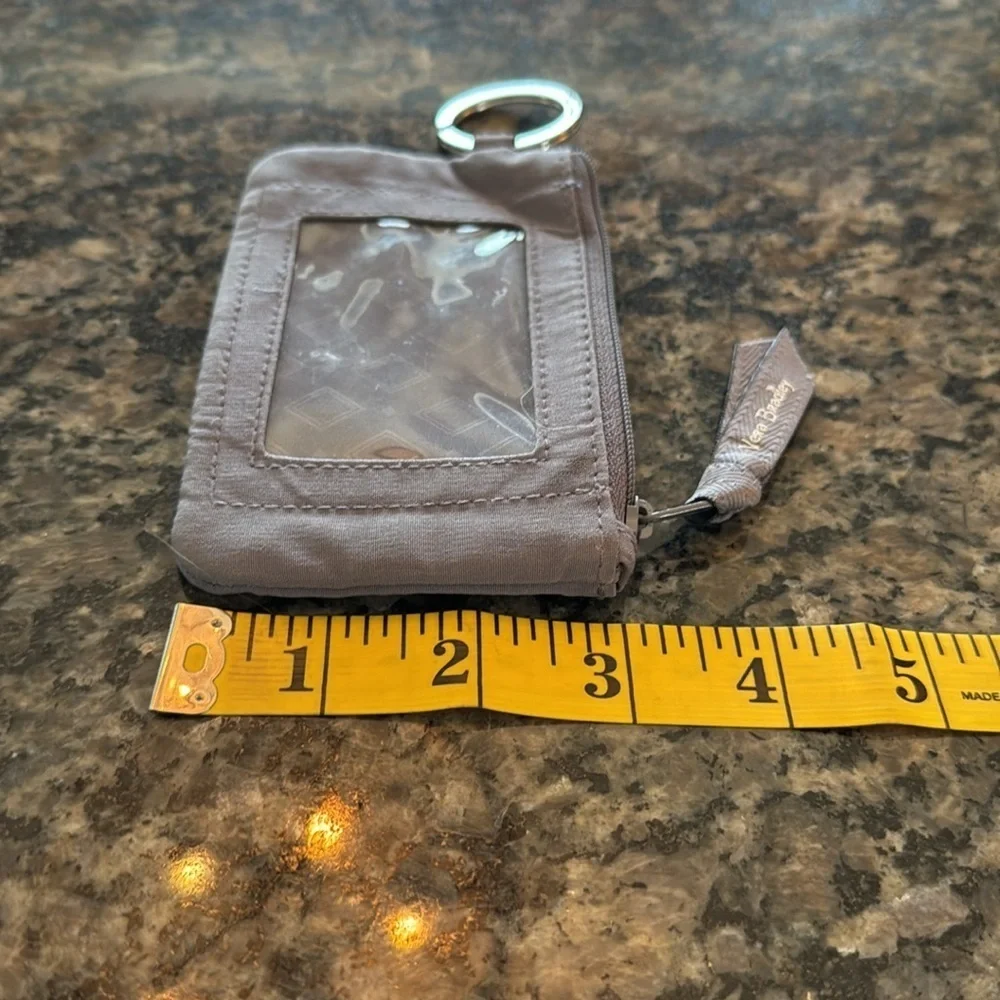 Vera Bradley gray coin card holder